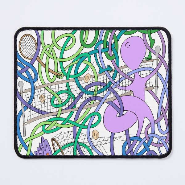Item preview, Mr Squiggly Tennis Match designed and sold by Becky Titus.