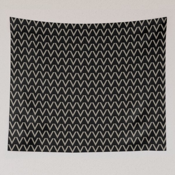 Aperçu de l'œuvre Brown and Black V Shape Chevron Pattern Pairs Sherwin Williams 2022 Popular Color Felted Wool SW 9171 créée et vendue par ColorOfTheYears.