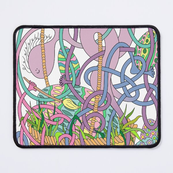 Item preview, Mr Squiggly Painting Easter Eggs designed and sold by Becky Titus.