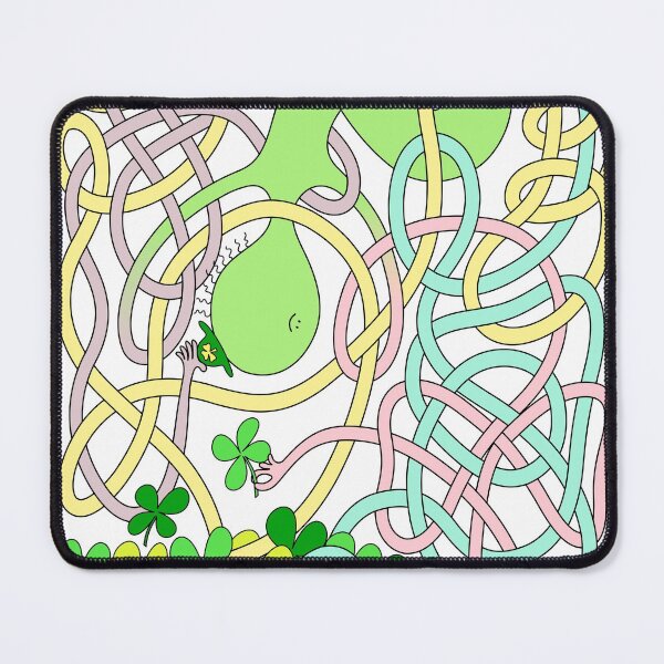Item preview, Mr Squiggly Four-Leaf Clover designed and sold by Becky Titus.