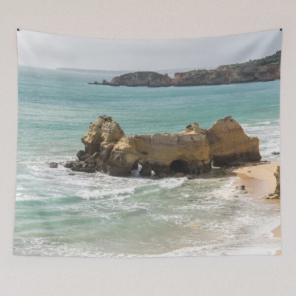 Item preview, Lacy Seafoam and Seastacks - Praia dos Tres Castelos Beach Portimao Portugal designed and sold by Georgia Mizuleva.