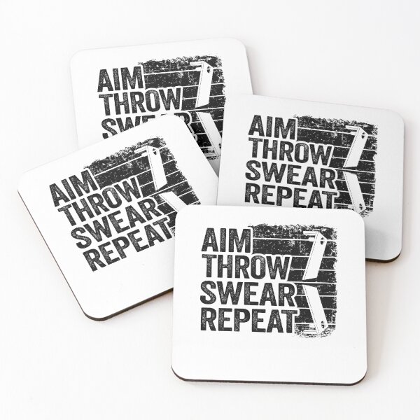 Item preview, Aim Throw Swear Repeat Corn Hole Bean Bag Toss Cornhole designed and sold by Stronzi.