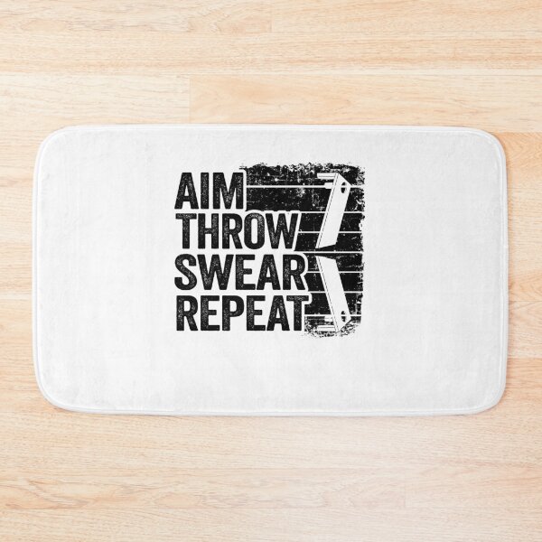 Item preview, Aim Throw Swear Repeat Corn Hole Bean Bag Toss Cornhole designed and sold by Stronzi.