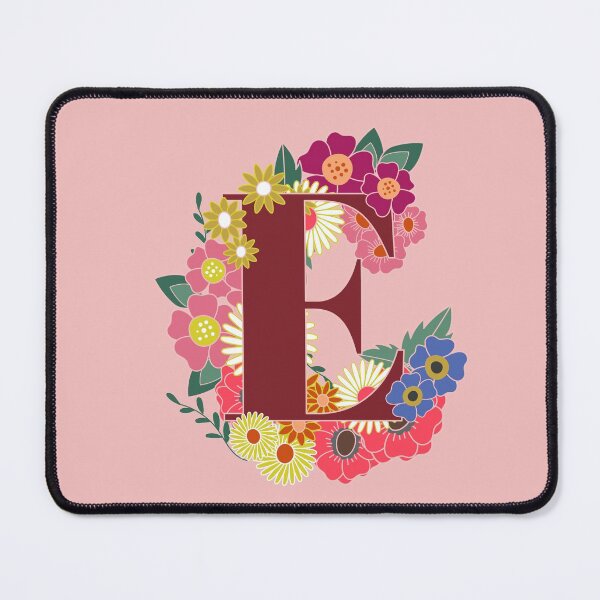 Artikelvorschau, Blumenmonogramm E entworfen und verkauft von ByThaisQ.