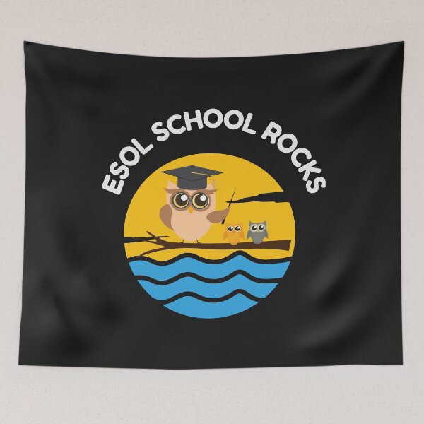 Item preview, ESOL Teacher  t-shirt, ESOL School rocks t shirt designed and sold by medoutfits.