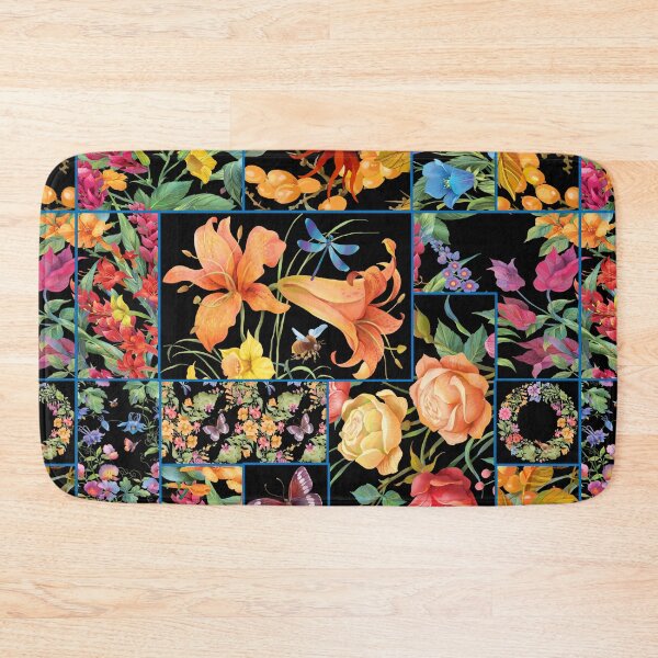 Item preview, Black patchwork designed and sold by fairytaleprints.