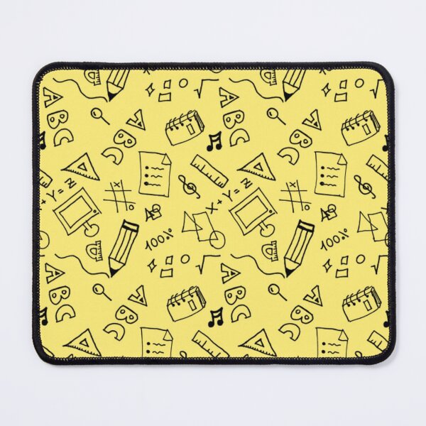 Item preview, Back to school math background science research notebook yellow designed and sold by AnadAA.