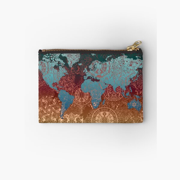 Item preview, world map mandala 4 designed and sold by BekimART.