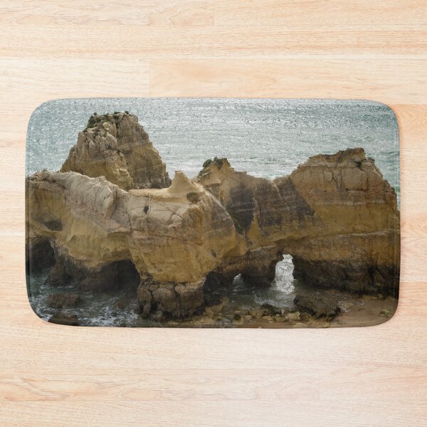 Item preview, Colorful Gnarled Sea Stacks and Arches from Above designed and sold by Georgia Mizuleva.