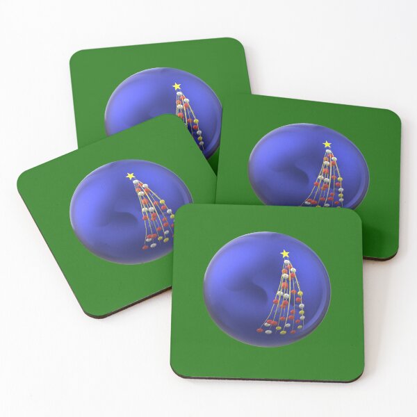 Item preview, christmas decorate white blue tree designed and sold by miaterinka.