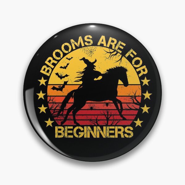 Item preview, Brooms Are For Beginners Horse Funny Halloween Witch  designed and sold by issambak.