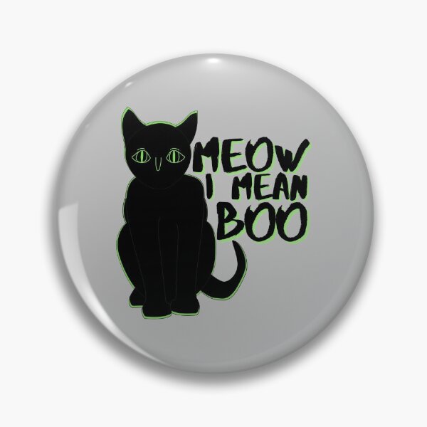 Item preview, Meow I Mean Boo Halloween Funny Cat designed and sold by Onewivnacher.