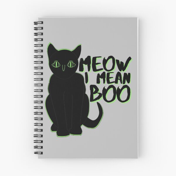 Item preview, Meow I Mean Boo Halloween Funny Cat designed and sold by Onewivnacher.