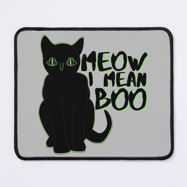 Item preview, Meow I Mean Boo Halloween Funny Cat designed and sold by Onewivnacher.