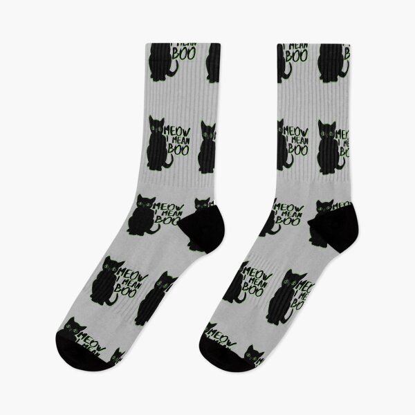 Item preview, Meow I Mean Boo Halloween Funny Cat designed and sold by Onewivnacher.
