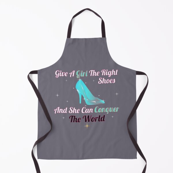 Item preview, Give A Girl The Right Shoes And She Can Conquer The World glass shoes lovers gift designed and sold by DrGamyx.