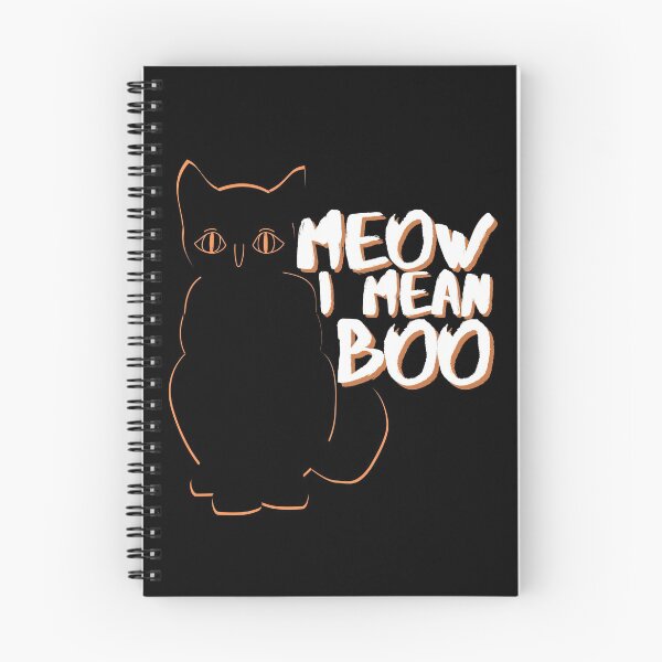 Item preview, Meow I Mean Boo Halloween Funny Cat designed and sold by Onewivnacher.