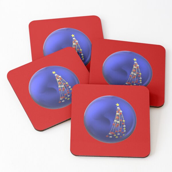 Item preview, christmas decorate white blue tree designed and sold by miaterinka.