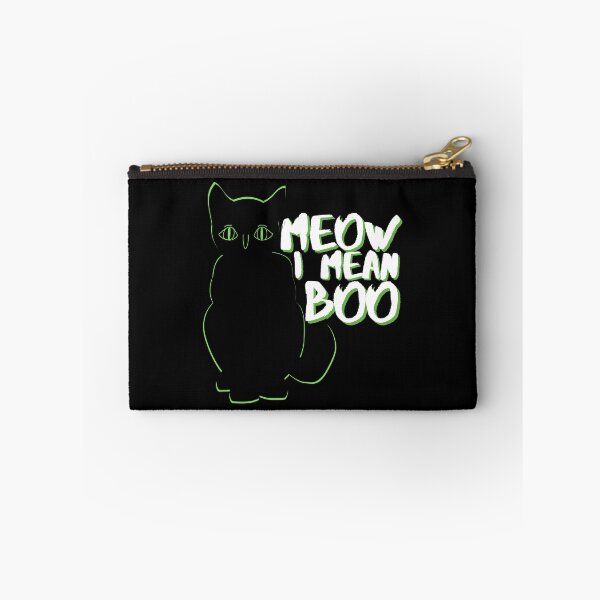 Item preview, Meow I Mean Boo Halloween Funny Cat designed and sold by Onewivnacher.