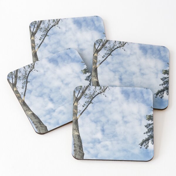 Item preview, Beautiful clouds framed by trees  designed and sold by ThornsnBerry.