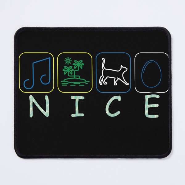 Item preview, Word "NICE" In Minimalistic Images designed and sold by aestatecaelo.
