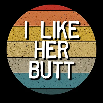 Imagen de la obra I Like Her Butt Matching Couple Retro Men's I Like Her Butt Gear de DynamicDesign