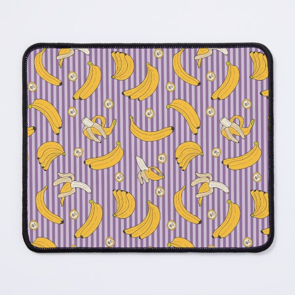 Item preview, Bananas on stripes pattern designed and sold by Wham-Bam.