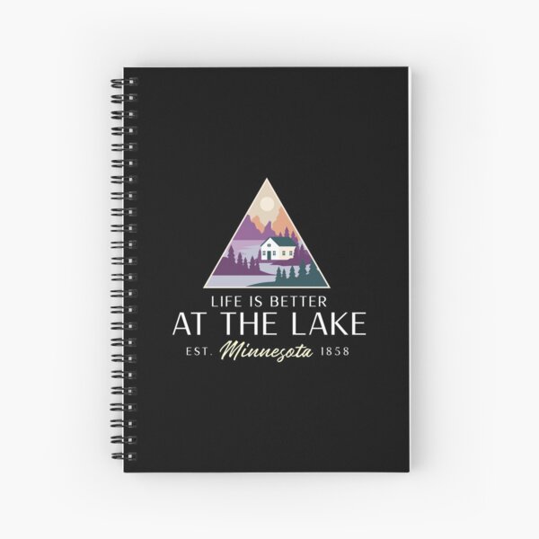 Life is better at the lake Spiral Notebook