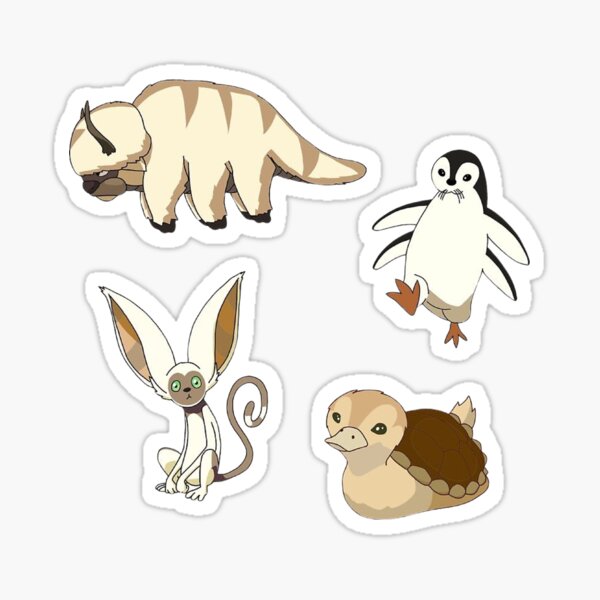 Cute Avatar Animals Sticker Set Sticker