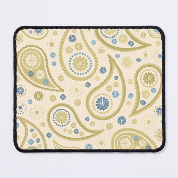 Item preview, Paisley Funky Design Cream Golds Blues designed and sold by NataliePaskell.