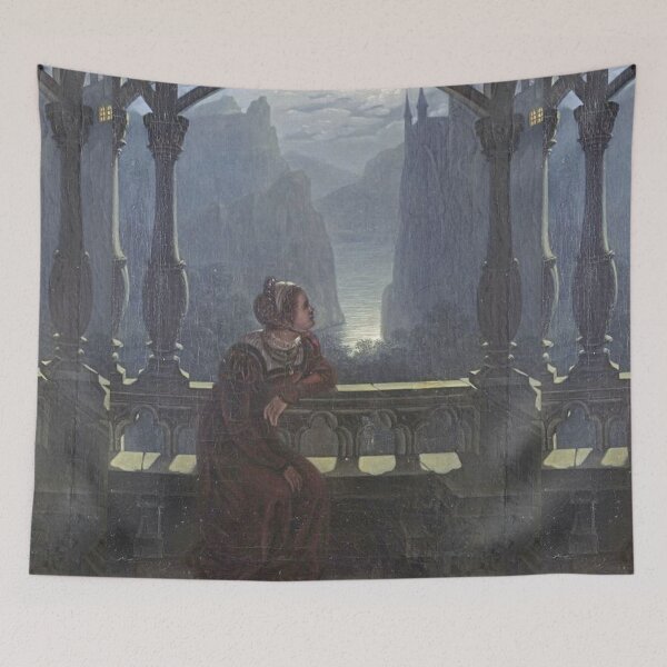 Item preview,  Ritterburg im Mondschein - Carl Friedrich Hampe designed and sold by Vintage Designs +.