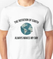 Die Rotation der Erde Slim Fit T-Shirt