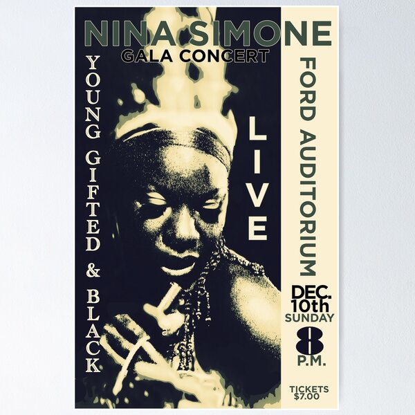 Nina Simone Concert Poster Poster