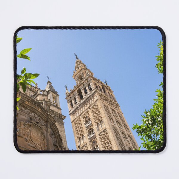 Item preview, La Giralda Bell Tower Framed by Orange Trees - Quintessential Seville Andalusia Spain designed and sold by Georgia Mizuleva.