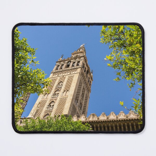 Item preview, La Giralda Belltower Framed by Orange Trees - Quintessential Seville Andalusia Spain designed and sold by Georgia Mizuleva.