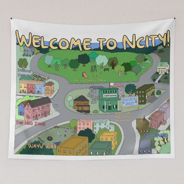 Item preview, NCT WayV Map of NCITY designed and sold by K'Boppin.