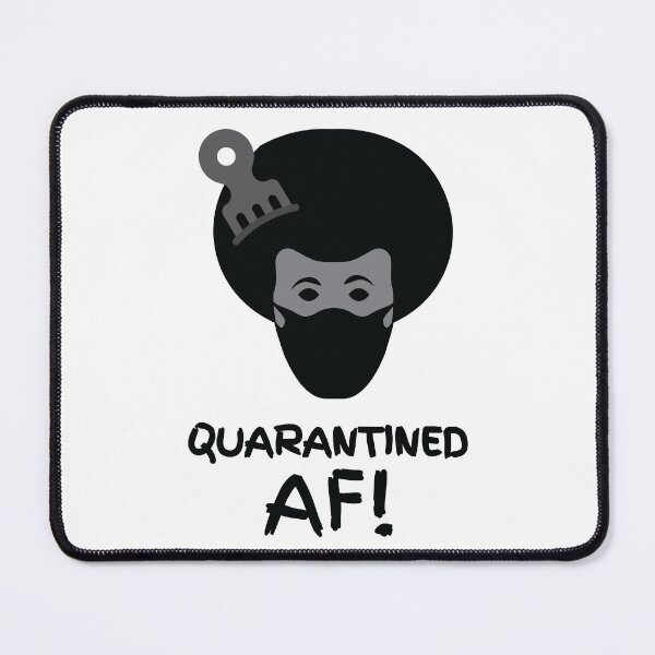 Item preview, Quarantined AF, Afro Man designed and sold by MerchHouse.