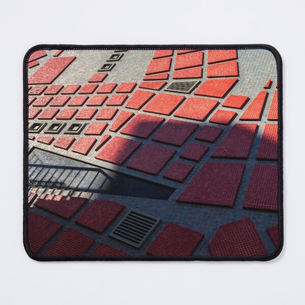 Item preview, Chic Geometrical Azulejos - Groovy Modern Tessellation in Crimson and Slate - Left designed and sold by Georgia Mizuleva.