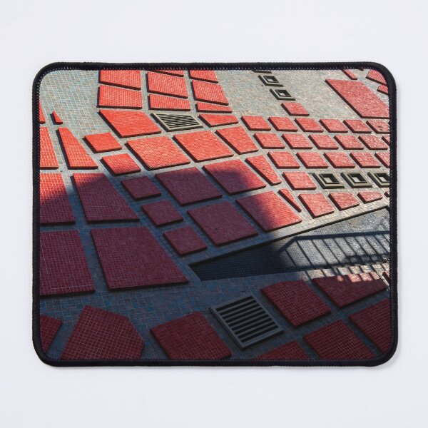 Item preview, Chic Geometrical Azulejos - Groovy Modern Tessellation in Crimson and Slate - Right designed and sold by Georgia Mizuleva.