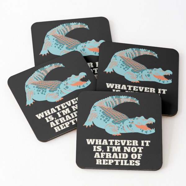 Aperçu de l'œuvre Quoi qu'il en soit, je n'ai pas peur des reptiles Ne donnez pas d'hallucinogènes aux alligators Sticker créée et vendue par zadbey.