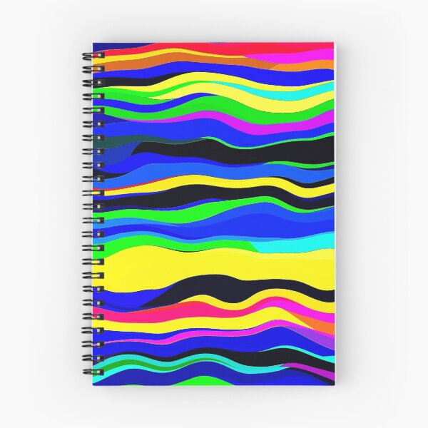 Item preview, waves multicolor trendy,bright,vibrant pattern designed and sold by cutecrazytshirt.