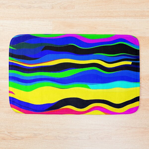 Item preview, waves multicolor trendy,bright,vibrant pattern designed and sold by cutecrazytshirt.