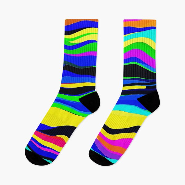 Item preview, waves multicolor trendy,bright,vibrant pattern designed and sold by cutecrazytshirt.