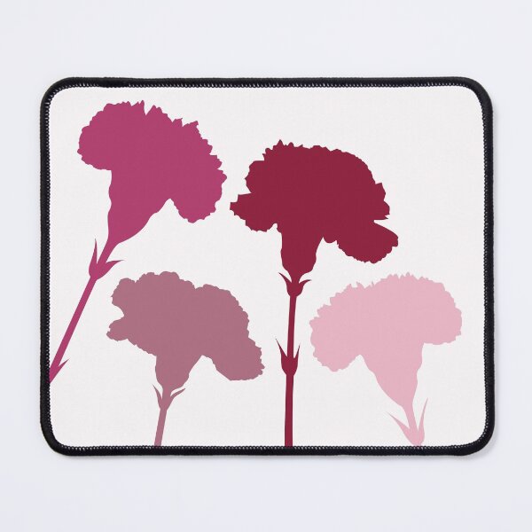 Item preview, Carnation Silhouettes Pinks & Reds designed and sold by NataliePaskell.