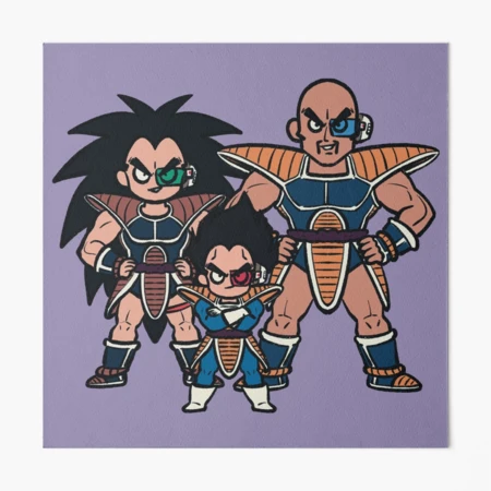 Goku Vegeta Kuririn Goten Nappa, Banana pintada à mão, chibi