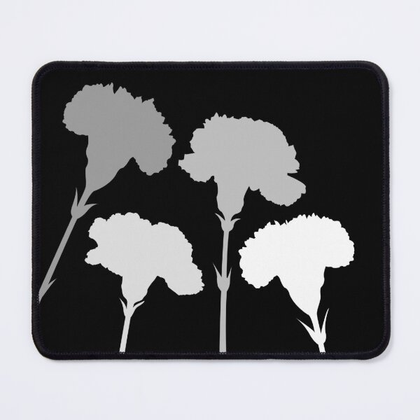 Item preview, Carnation Silhouettes in Monochrome designed and sold by NataliePaskell.
