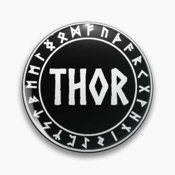 Item preview, Thor Norse God with Runes God of Thunder designed and sold by Agema Apparel.