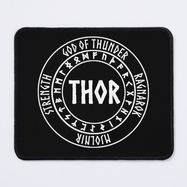 Item preview, Thor Norse God with Runes God of Thunder designed and sold by Agema Apparel.