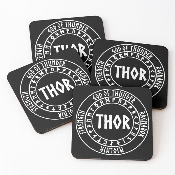Item preview, Thor Norse God with Runes God of Thunder designed and sold by Agema Apparel.
