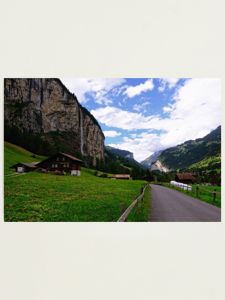 Thumbnail 1 of 3, Photographic Print, Lauterbrunnen Valley designed and sold by Mallorn.